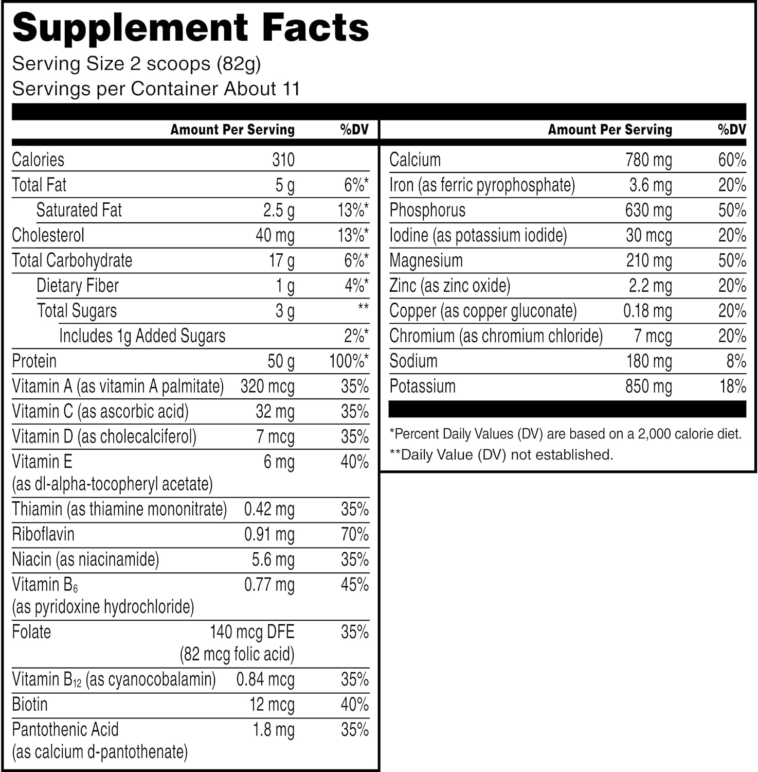 Muscle Milk Protein Powder | Chocolate | 2lbs, 11 Servings, 32g Protein, 2g Sugar